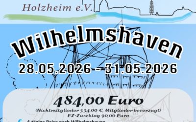 Jahresausflug 2026 nach Wilhelmshaven